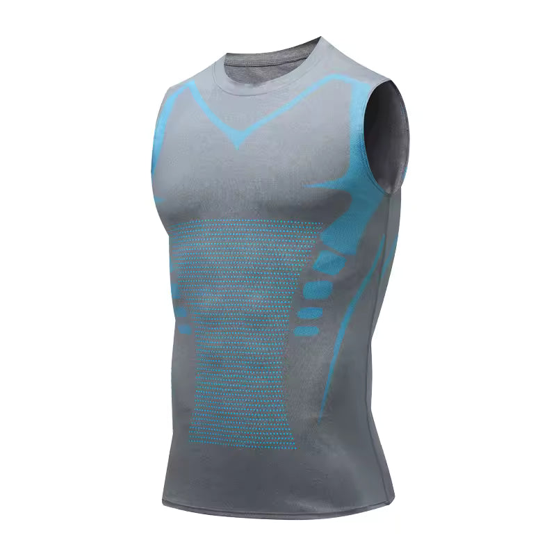 Débardeur de compression homme | Silhouette affinée & posture redressée