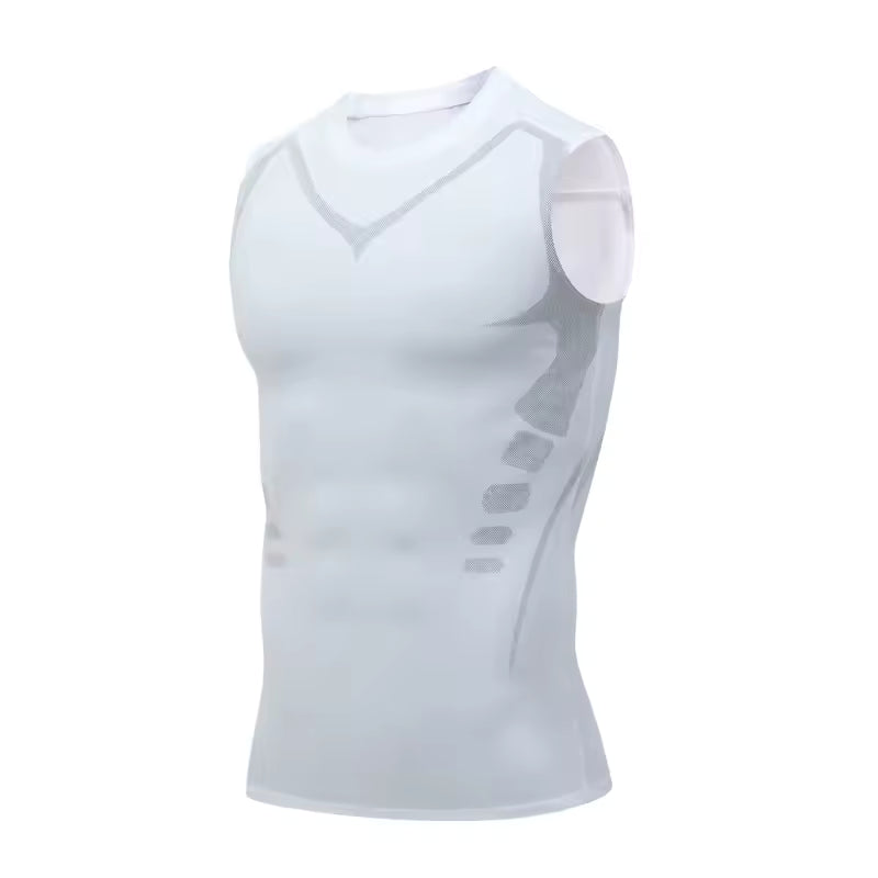 Débardeur de compression homme | Silhouette affinée & posture redressée